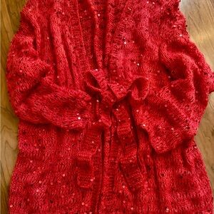 Silk kid mohair with sequined cardigan , Cucinelli style